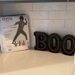 Red ninja costume small 6-8 never worn